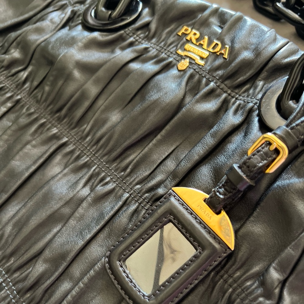 Prada Nero Nappa Gaufre Leather